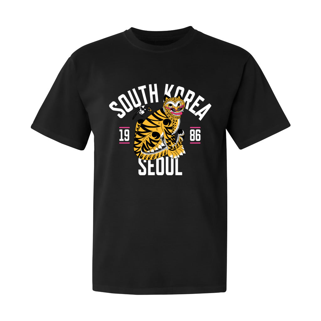 Seoul Tiger Oversized T-Shirt (Black)