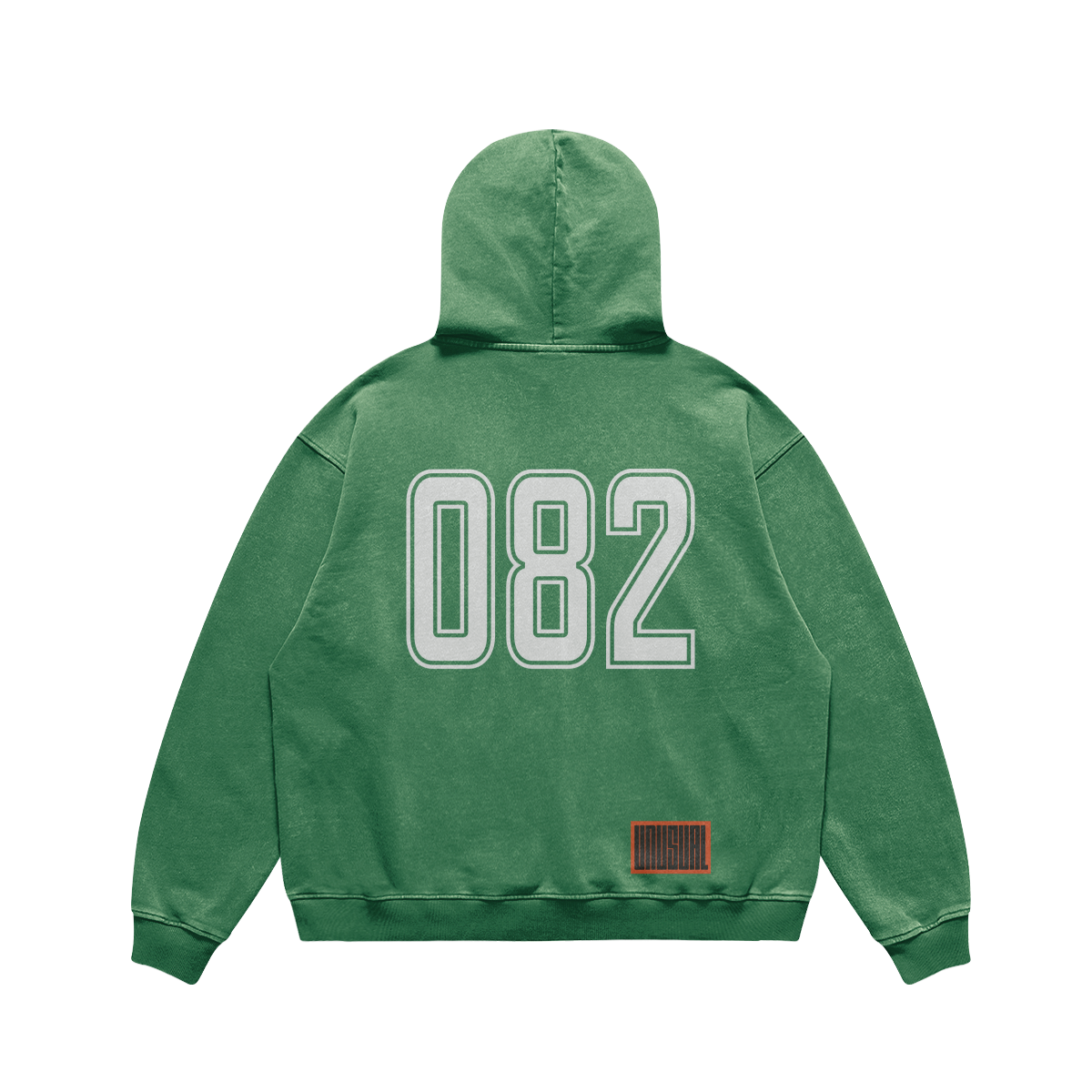 Seoul Tiger Unisex Oversized Faded Hoodie (Cactus Green)