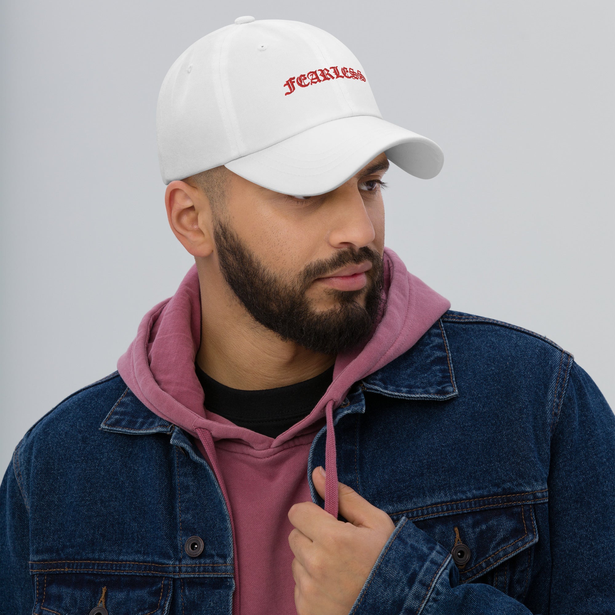 Fearless Dad Hat (White-Red)