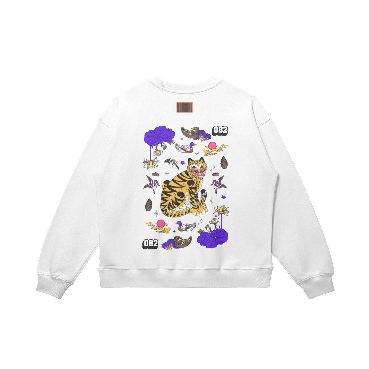 082 Tiger Unisex Oversized Sweatshirt